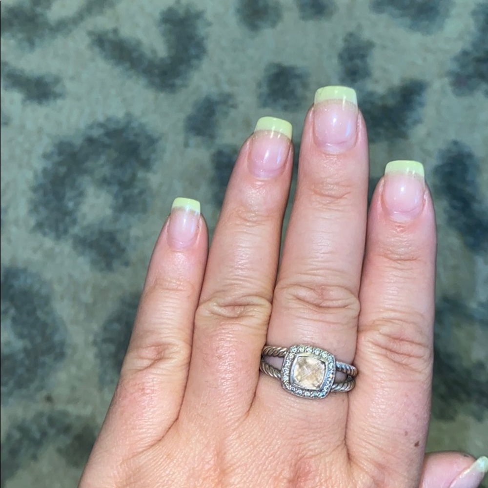 Petite Albion David Yurman Ring with Morganite